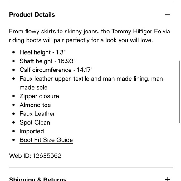 Tommy Hilfiger brown tall ridging boot - Picture 7 of 7